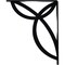 Ekena Millwork Versailles Wrought Iron Bracket, (Single center brace), Powder Coated Black 1 1/2"W x 10"D x 12"H BKTM01X10X12SVE - alternate 7